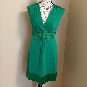 NWT HALE BOB EMERALD GREEN SLEEVELESS DRESS